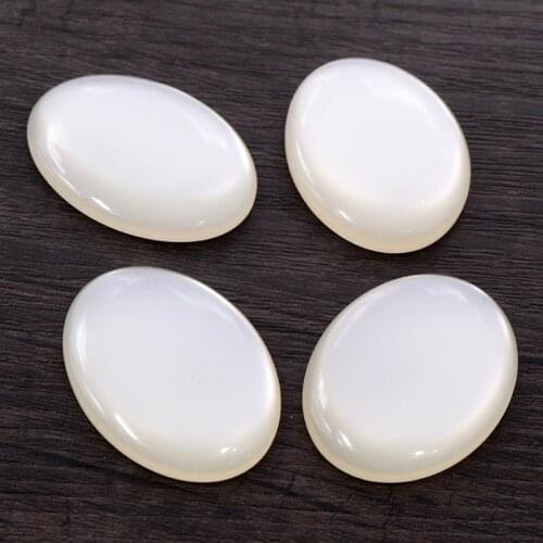 New Fashion 5pcs 30x40mm White Color Flat Back Resin Cabochons Cameo V5-30