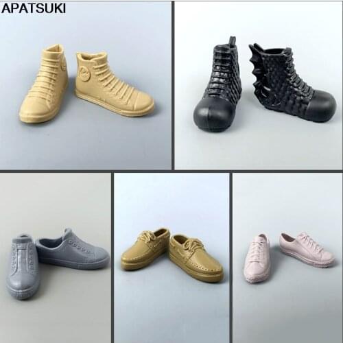 Mixes Style Doll Shoes for Ken Boy Dolls Sneakers Boots for Barbies Boyfriend Prince Ken 1/6 Dolls Accessories Child Toys Gift