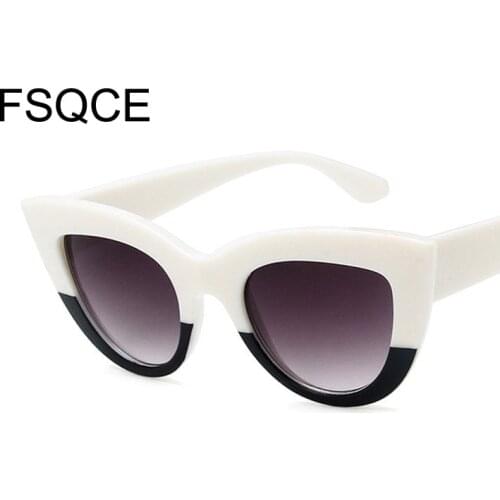 Fashion Cat Eye Sunglasses Women Brand Designer Vintage Lady Mirror Lens Sun Glasses UV400 Trend Ladies Outdoor Sunglass