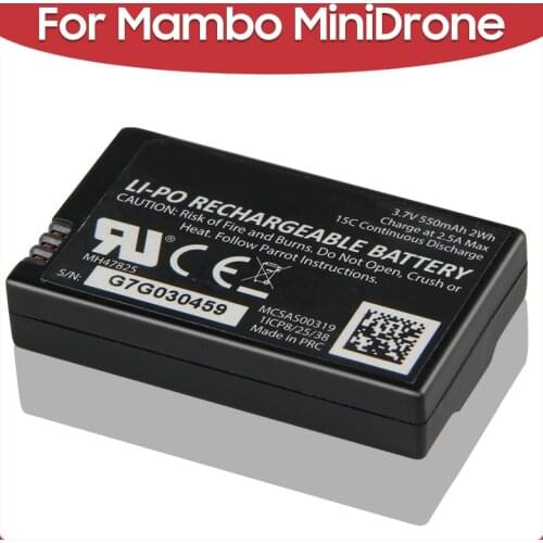 Original Replacement Battery For Parrot Mambo MiniDrone Jumping Sumo Rolling Spider 550mAh Rechargeable Batteries