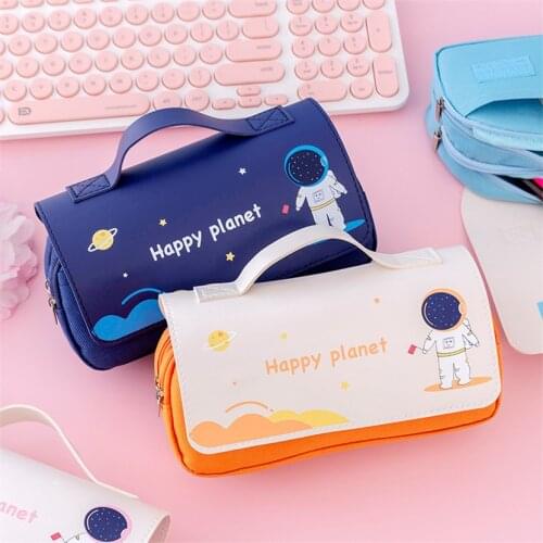 Pencil Cases Estuches Escolares Cute School Supplies Kawaii Stationery Holder Pencil Bags School Case 3 Zippers Multifunctional