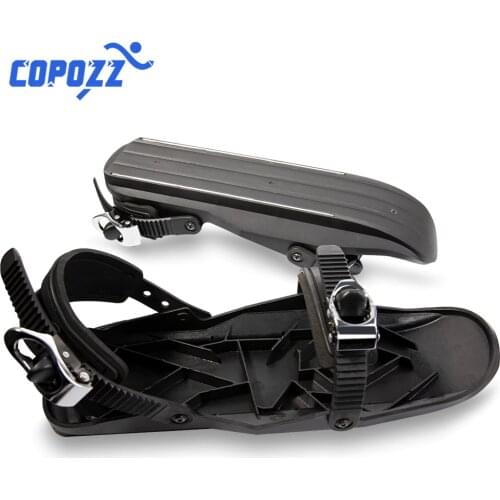 COPOZZ 1 Pair Unisex Adjustable Portable Winter Ski Skates Shoes Short Skiboard Snow Mini Snowblades Skates for Outdoor Sports