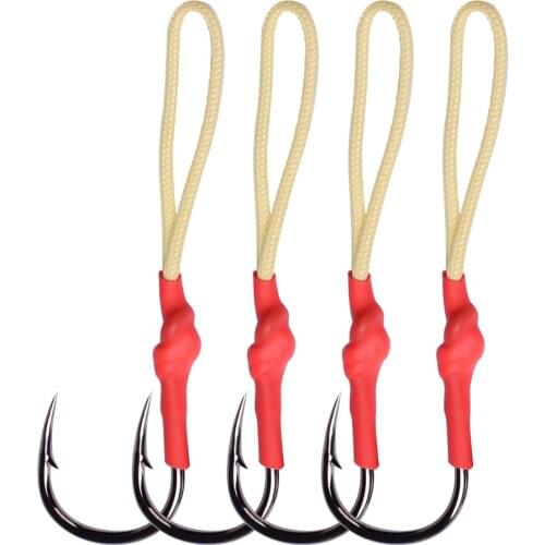 Fishing Accessories Sea Heavy Assist Hook 1/0 2/0 3/0 4/0 5/0 6/0 Fishing Hook Set Saltwater Jig Fishing Hooks Tackle