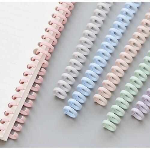 10 Pcs 30 Holes Circles Ring Spiral A4 Notebook Binding Clips Loose-leaf Paper Book Scrapbook Album Binder