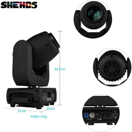 2pcs DMX512 Beam 150W Moving Head Light Automatic Operation Controller LED Spot Lyre Strobe DJParty Stage Wedding Event Lighting