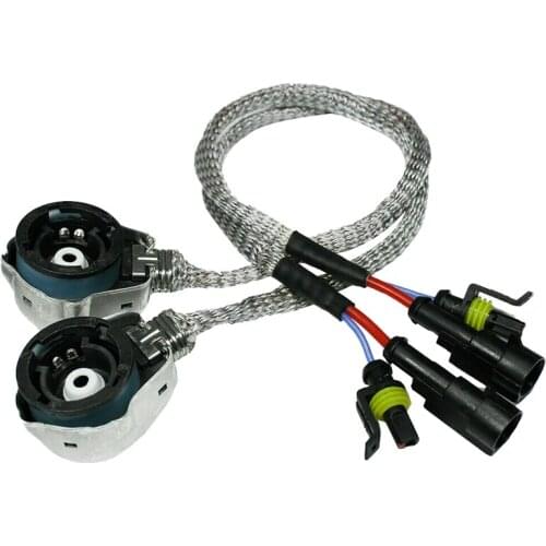 2X D2S/D4S HID Xenon Bulb Adapters Wire Harness Connector Cable Socket