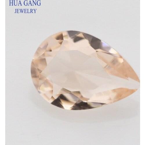 2x3~13x18mm Champagne Color Pear Shape Loose Glass Beads Synthetic Gems For Jewelry Wholesale Free Shipping