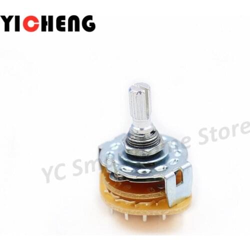 3Pcs RS25 band switch Shift position rotary switch 1 -4 Pin, 3-11gear ,20mm shank length,6mm torx shaft