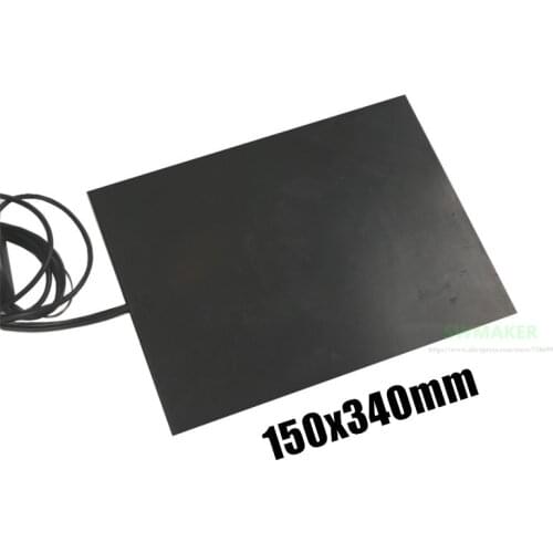 3D Printer squar Silicone Rubber Heater 150x340mm 400W 150*340mm Electric Heating Pad / Heat Bed