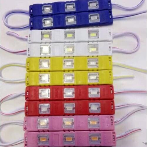 5730 LED Module 12V Injection Molding module super brigh clear lens waterproof IP65 red/green/blue/Yellow/Pink/Warm white