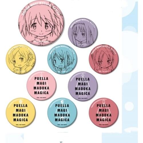 58mm Anime Puella Magi Madoka Magica Iron badge Pins Button