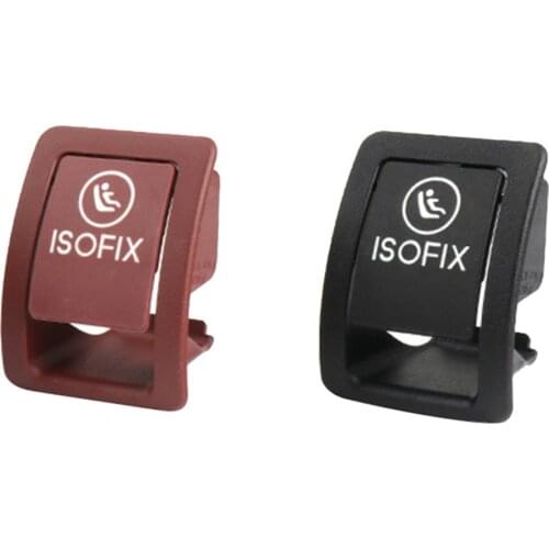 Car Child Restraint Anchor Plate Bezel for Mercedes-Benz C-Class W205 2015-2021 Child Seat ISOFix Slot Trim Cover