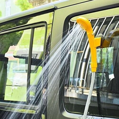 12V Car Shower Electric Adjustable Water Pressure Portable High Pressure Car Washer Electric Pump for Camping Travel Pet bath