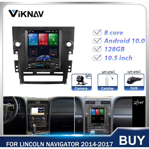10.5 Inch Android Vertical Screen Car Radio GPS Navi Heat Unit for Lincoln Navigator 2014-2017 Car Multimedia Player Stereo