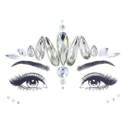 Glitter Tattoo Stickers Face Gems Makeup Body art beauty fashion face jewels for Festival party