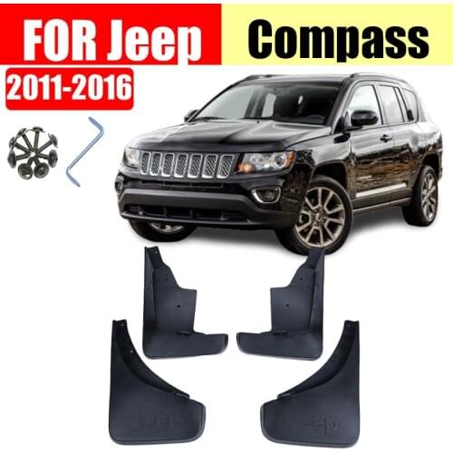 Mud flaps for jeep Compass Mud flap splash Guard Fenders car accessories jeep Compass Mudguards Fender Front Rear 4 pcs