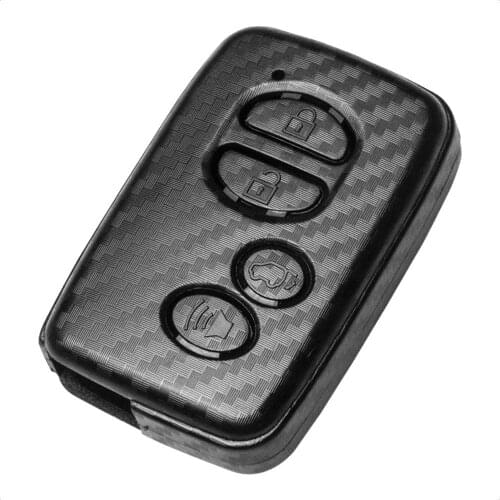 Carbon Fiber ABS Plastic Smart Key Fob Case Cover for TOYOTA AVALON CAMRY COROLLA HIGHLANDER PRIUS RAV4 SEQUOIA VENZA SCION FR-S