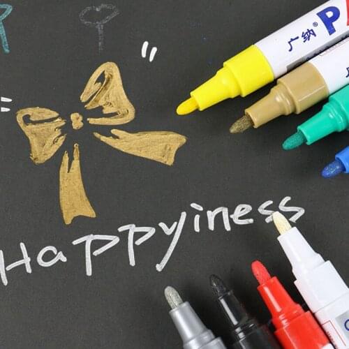 Colorful Paint Marker 12-Pack Water-based Paint Pen Soft Tip Brush Marker Pen for Writing Drawing DU55