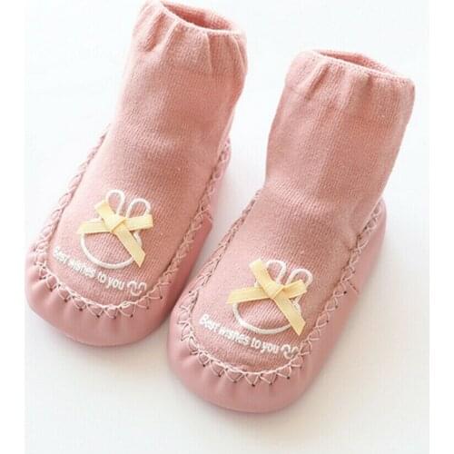 Baby Kid Toddler Cartoon Anti-slip Sock Shoes Boots Floor Slipper Boy Girl Socks