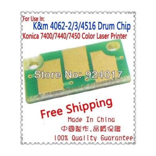 For Konica Minolta Magicolor 7400 7440 7450 Printer Imaging Drum Unit Chip,For Konica 4062211 4062511 4062411 4062311 Drum Chip