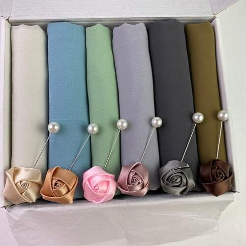 Women Muslim Chiffon Hijab Scarf Women Islam Scarves Solid Color Shawl Head Wrap Foulard Femme