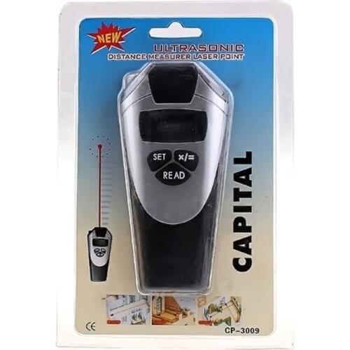 Electronic Tape Measure Laser Pointer Ultrasonic Distance Meter Measurement New