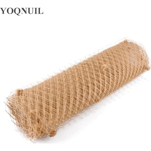 5 Yard/Lot Khaki Or 22 Colors 25CM Dot Birdcage Veils Fascinator Veils DIY Nylon Hair Accessories Hat Netting Headwear