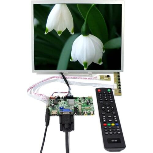 H DMI+VGA+AV+Audio+USB LCD Controller Board With 12.1inch 800x600 LQ121S1LG75 LCD Screen