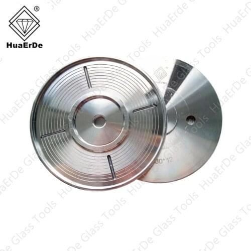 HuaErDe Aluminum plate polishing wheel chassis glass grinder aluminum tray Bevel aluminum plate glass mechanical accessories
