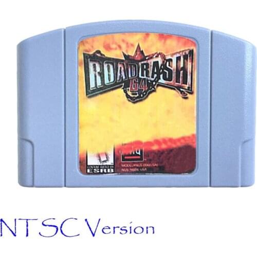 Road Rash 6 English Language Game Cartridge for 64 bit USA NTSC Version Video Game Console Card