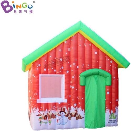 Colorful 3.5x3.5x3.5 Meters Inflatable Christmas House For Outdoor Decoration / 11ft Inflated Villa Balloons - Toys