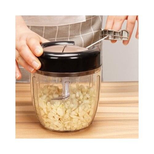 Multi-function Vegetable Cutter Manual Meat Grinder Food Cooking Machine Juicer Garlic Masher Kitchen Decor Accessories 900ml