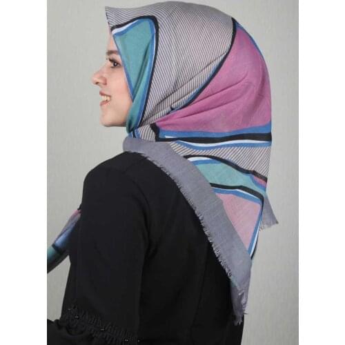 NUR SILK PATTERNED LINEN FLAMLI SCARF-DESEN-17-RENK-13