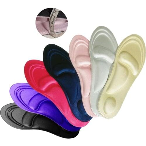 4D Orthotic Insoles Flat Feet Arch Support Memory Foam Plantillas Fascitis Shoe Pad Orthopedic Foot Insert Insole Pads