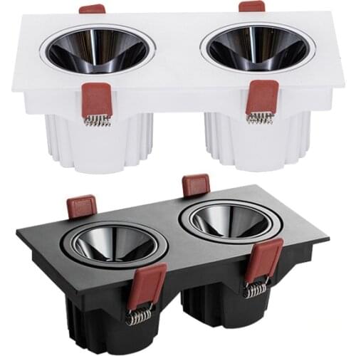 Dimmable Angle Adjustable Anti Glare Recessed LED Downlight 18W 24W 30W 36W 40W 110V 220V Ceiling Kitchen Living Room Indoor