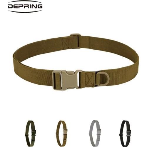 Tactical Outdoor Sports Heavy Duty Army Belt Military Rescue Multi-function Portable Simple Belt Protective Waist Gear Strap