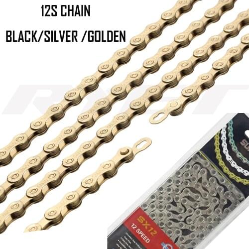 SUMC Chain 11S fChain 12 SPEED CHAIN MTB Chain Road Bike Chain Titanium Golden Silver Color MissingLink