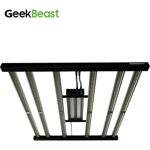 GeekBeast PRO 630W LED Grow Light Fixtures Average PAR Average PPFD with Samsung lm301h 660nm Far Red LG UVA Osr IR Diodes