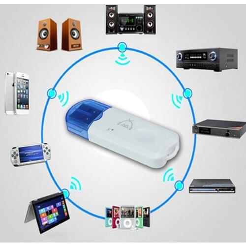 USB Wireless Audio Music Adapter Mini Bluetooth-Compatible Car Kit Transmitter For Android/IOS Car FM Radio Mp3 player Receiver