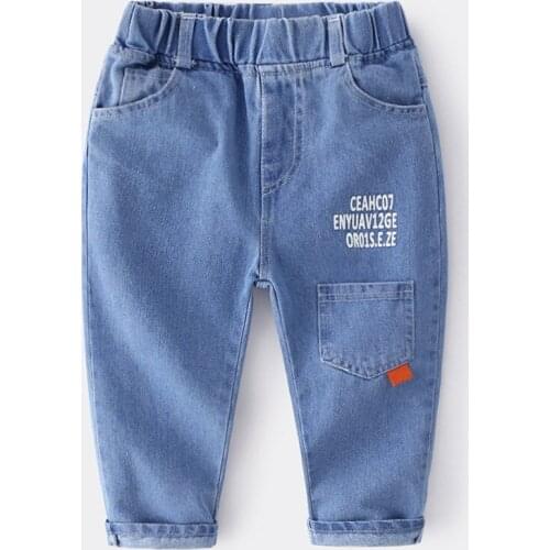 Spring Girls Jeans Baby Kids Jeans for Children Boys Girls Leggings Denim Pants Toddler Pants Girls Kids Pants for Boy Girl 2-8Y