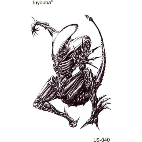 Shaped warrior waterproof temporary tattoos sticker harajuku tatuagens body feminino fake tattoo henna tatoo men stickers