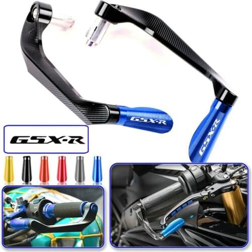 For Suzuki GSXR 600 750 1000 2001-2019 Lever Guards Real CNC Aluminum Alloy Hand Guard Motorcycle Brake Protector Rope Handlebar