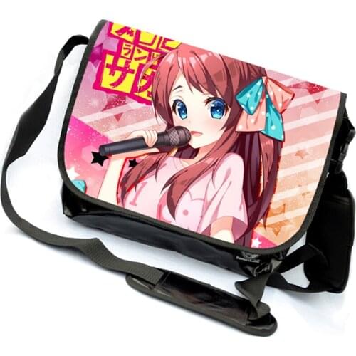 Zombieland Saga Cartoon Anime Messenger USB Charge Shoulder Bag Students Travel Schoolbag Canvas Schoo Bags Satchels