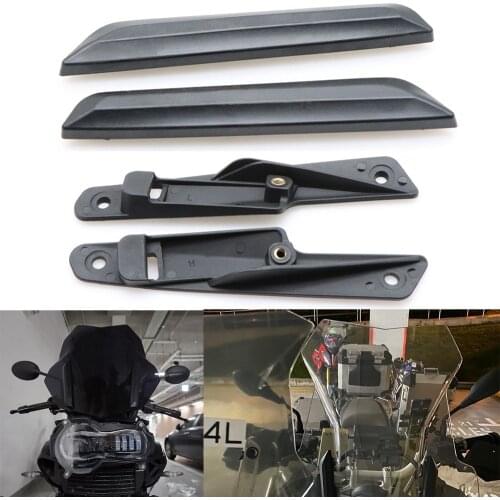 1Pair Black Motorcycle Windshield WindScreen installation Strip Plastic For BMW R1250GS 2018-2020 R1250GS Adventure 2019-2020