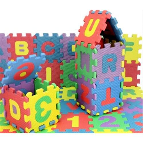 36pcs Alphabet Play Floor Mat Colourful Kids Interlocking Baby Soft EVA Foam Jigsaw Letters Numerals Puzzle Educational Toys