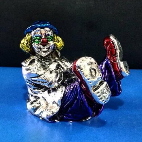 925 Sterling Silver Plated SITTING CLOWN