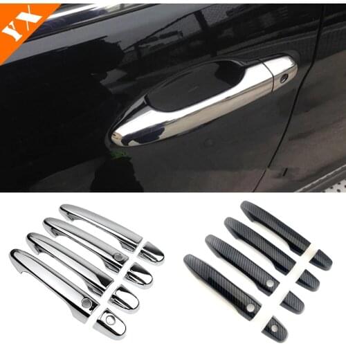 For Honda Civic 9th CRV CR-V 2012 2013 2014 2015 Accessories Chrome/Carbon Car Side door Window handle bowl decor sticker Cover