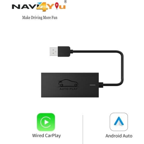 Wholesale Wired USB Carplay Smart Link Dongle Android Auto IOS Car Navigation Mini Box For iPhone Smartphone