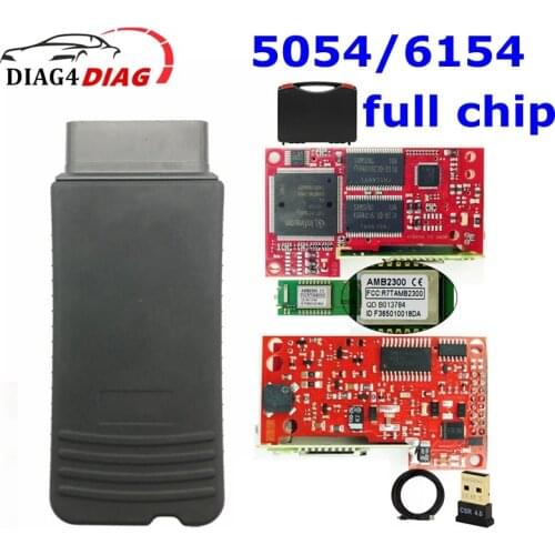 Original OKI 5054A AMB2300 Bluetooth V5.1.6 6154a WIFI 5.1.6 Car Diagnostic Tool 5054 Full Chip OBD2 Scanner Code Reader