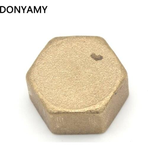 DONYUMMYJO 1" BSP Female Thread Brass Pipe Hex Head Brass End Cap Plug Fitting Coupler Connector Adapter